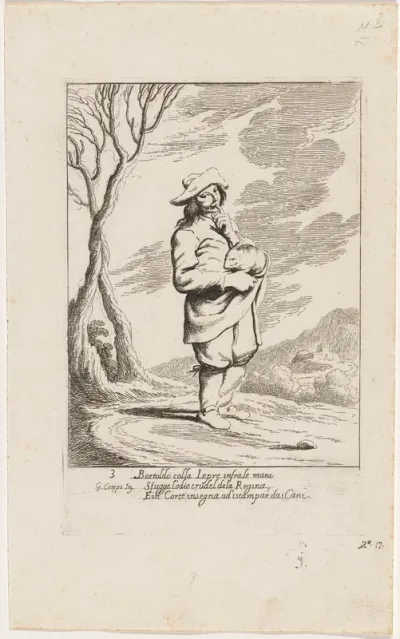 Bertoldo Holding a Hare