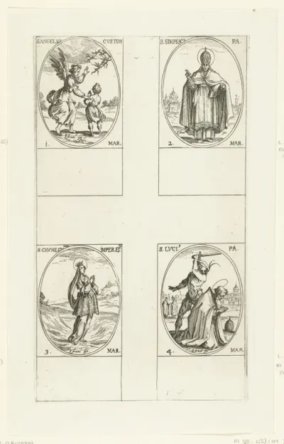 Beschermengel, Heilige Simplicius, Heilige Kunigonda, Heilige Lucius I (1-4 maart)