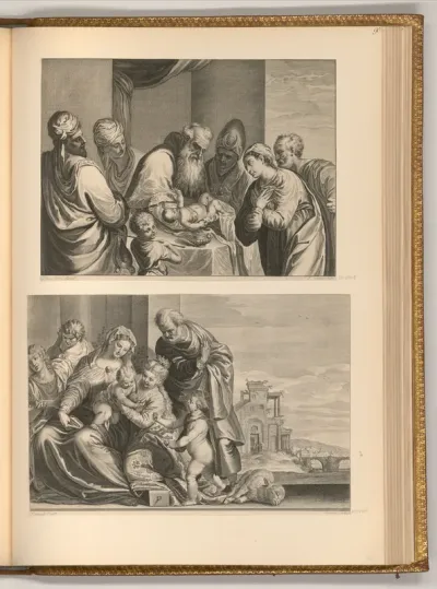 Beschneidung Christi; Mystische Vermählung von der hl. Katharina und dem Jesuskind