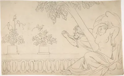 Beseeching Couple under a Tree