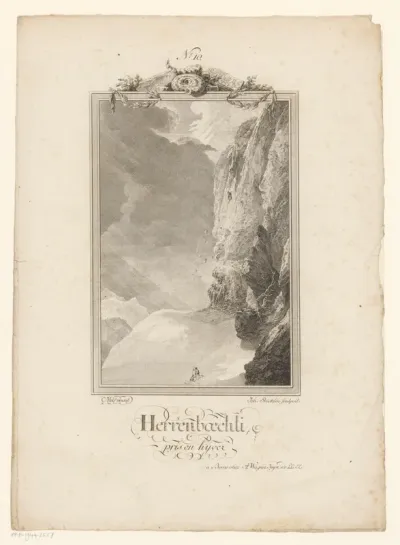 Besneeuwd berglandschap