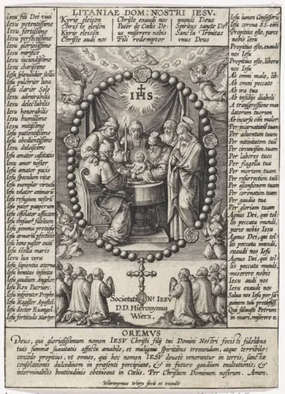 Besnijdenis van Christus en gebeden uit de Litanie van de Allerheiligste Naam van Jezus