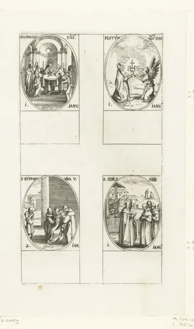 Besnijdenis van Christus, Verering van Christus' naam, Heilige Odilo van Cluny, Heilige Euphrosyna van Alexandrië (1-2 januari)