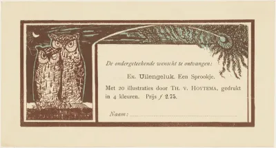 Bestelkaart voor Uilengeluk