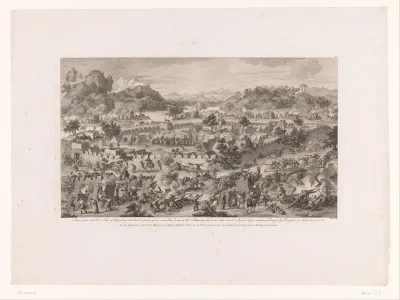 Bestorming van het legerkamp te Garden-Ola met Amour-sana