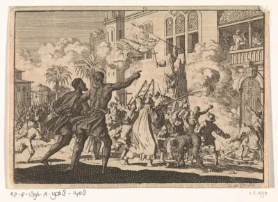 Bestorming van het paleis van de onderkoning van Mexico, 1623