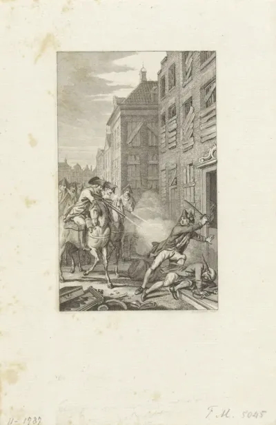 Bestraffing van twee oproerige soldaten in Den Bosch, 1787