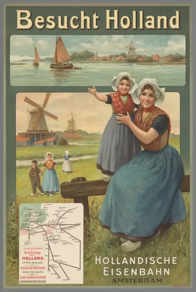 Besucht Holland. Holländische Eisenbahn Amsterdam