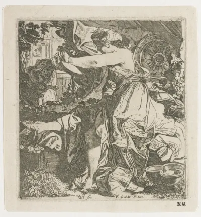 Betseba den brief van David lezende.