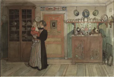 Between Christmas and New Year. From A Home (26 watercolours)