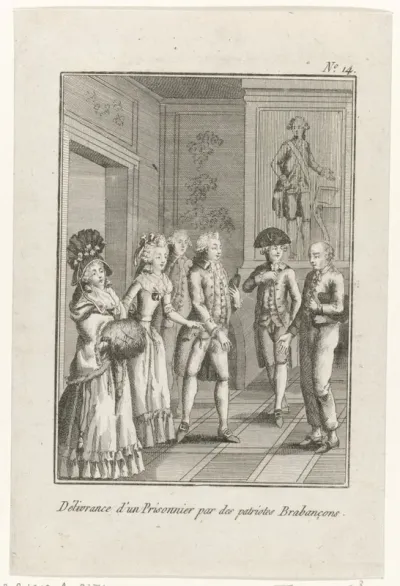 Bevrijding van een gevangene door de Brabantse patriotten