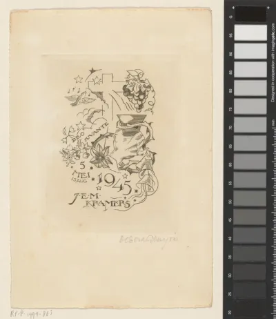 Bevrijdingsprent van J.E.M. Kramers