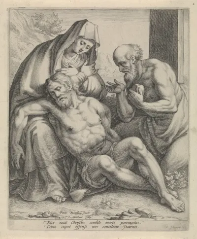 Bewening van Christus door Maria en H. Hieronymus