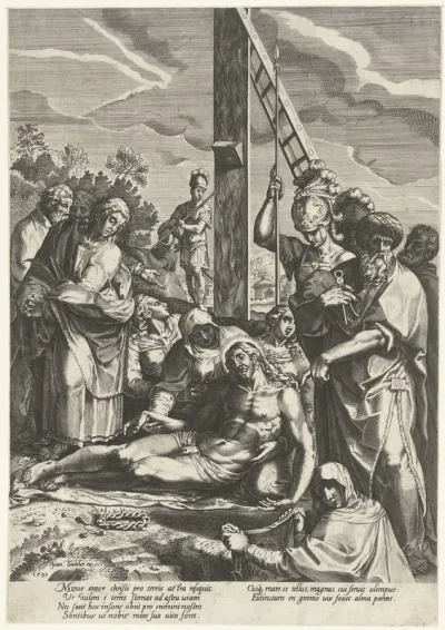 Bewening van Christus onder het kruis