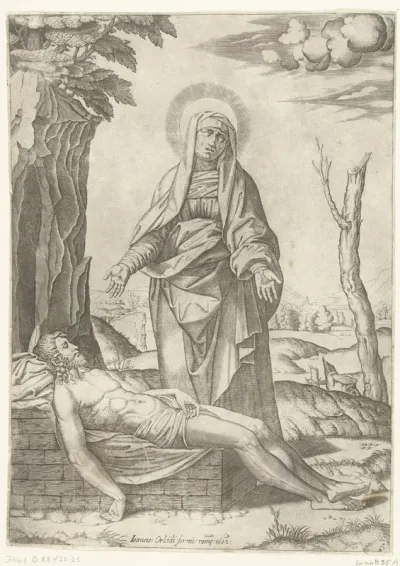Bewening van dode Christus door Maria