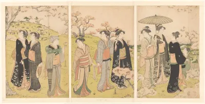 Bewonderen van de kersenbloesem te Asukayama