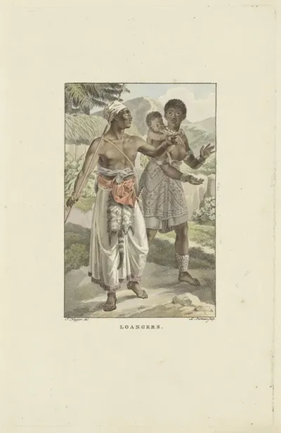 Bewoners van de Loango-Angola kust