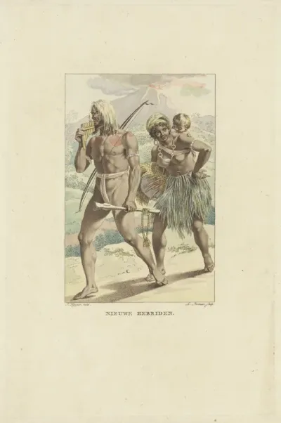 Bewoners van de Nieuwe Hebriden eilanden (Vanuatu)