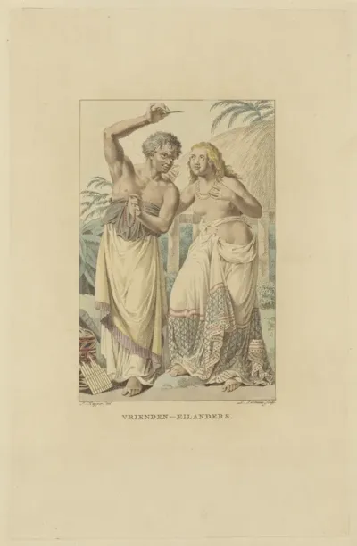 Bewoners van de Vrienden Eilanden (Tonga Archipel)