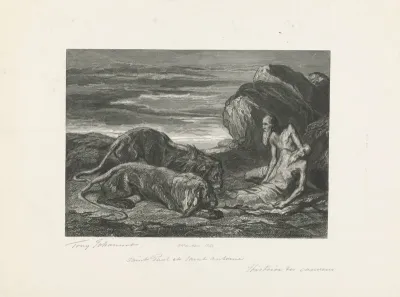 Bezoek van H. Antonius aan H. Paulus de Kluizenaar