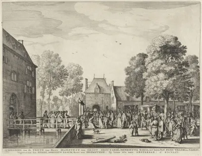 Bezoek van koningin Henrietta Maria aan Adriaen Pauw op het Slot te Heemstede, 1642