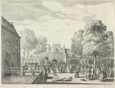 Bezoek van koningin Henrietta Maria aan Adriaen Pauw op het Slot te Heemstede, 1642