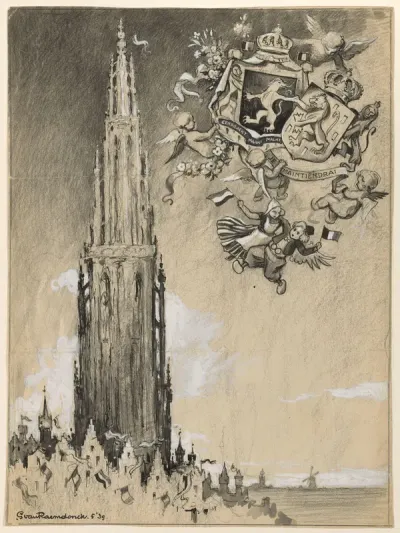 Bezoek van Wilhelmina aan Antwerpen, 1939