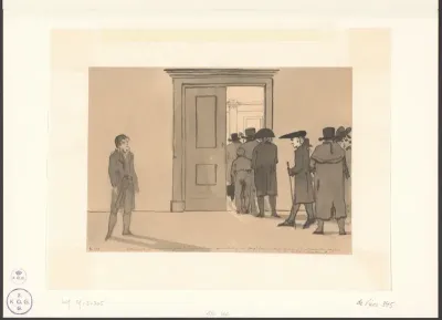 Bezoekers van de uitreiking van het departement van tekenkunst van Felix Meritis
