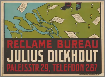 Bezorgen en verspreiden van circulaires. Reclame voor alle doeleinden. Reclame bureau Julius Dickhout. Hoofdkantoor Amsterdam.