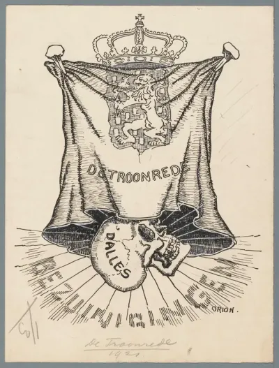Bezuinigingen in de troonrede van 1921
