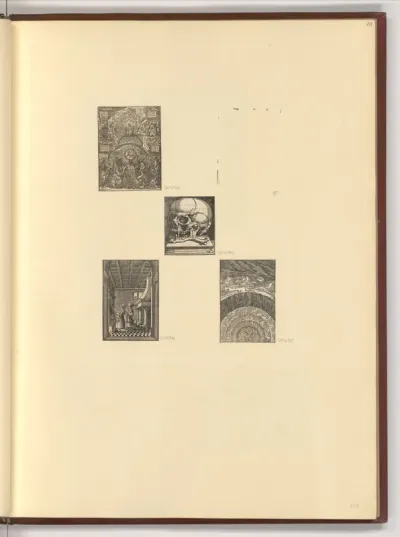 Biblia Sacra (Buchillustration); Ein Totenschädel
