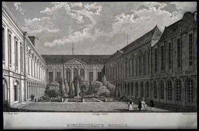 Bibliothèque Royale, Paris: the courtyard
