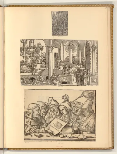 Biblische und allegorische Szenen