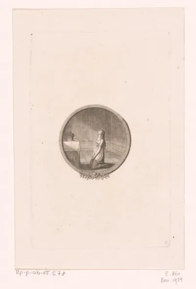 Biddend jong meisje