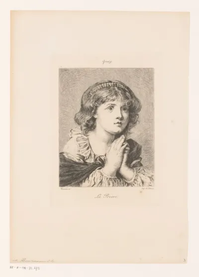 Biddend meisje