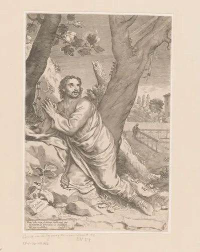 Biddende H. Augustinus
