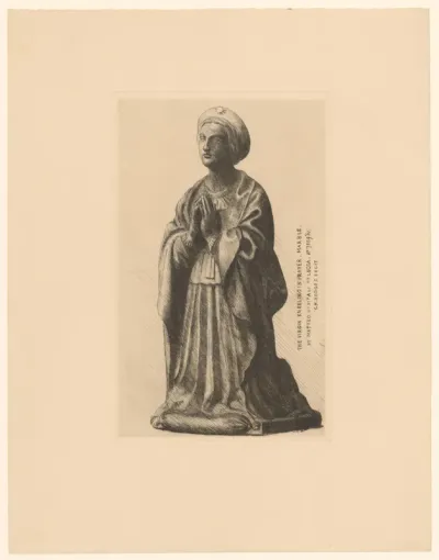 Biddende jonge vrouw