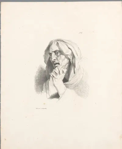 Biddende man