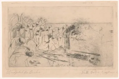 Biddende mannen met tulbanden