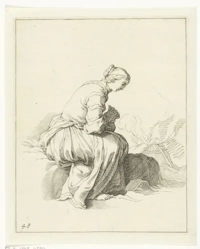 Biddende vrouw