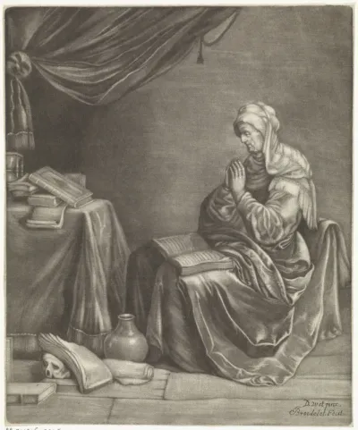 Biddende vrouw