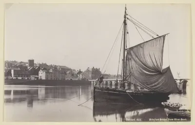 Bideford Bridge from River Bank
