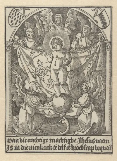 Bidprent voor broederschap van Jezus