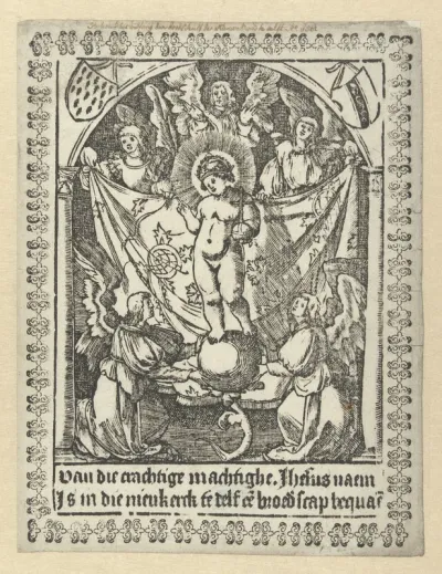 Bidprent voor broederschap van Jezus