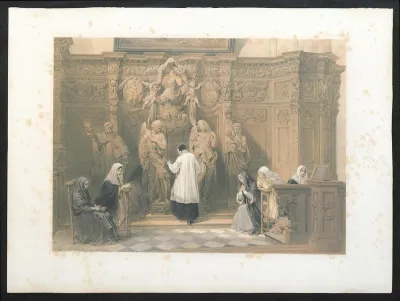 Biechtstoelen in de Sint-Pauluskerk, Antwerpen