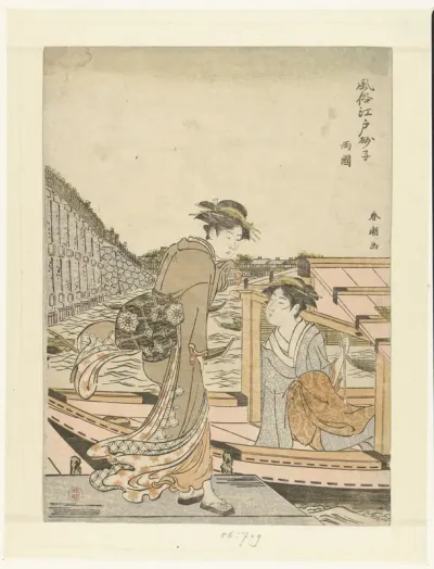 Bij de Ryogoku brug