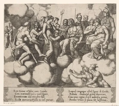 Bijeenkomst van goden over het lot van Psyche