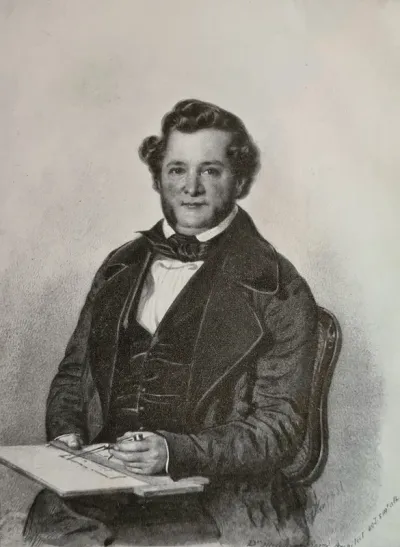Bildnis Melchior Berri (1801–1854), Schweizer Architekt.