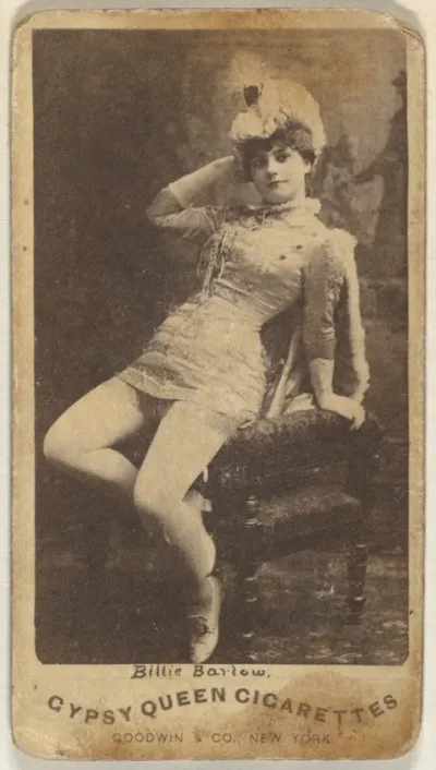 Billie Barlow, from the Actors and Actresses series (N171) for Gypsy Queen Cigarettes