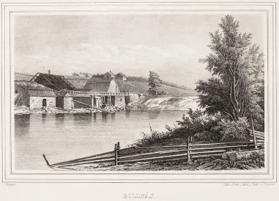 Billnäs, illustration for Finland Depicted in Drawings, booklet IV